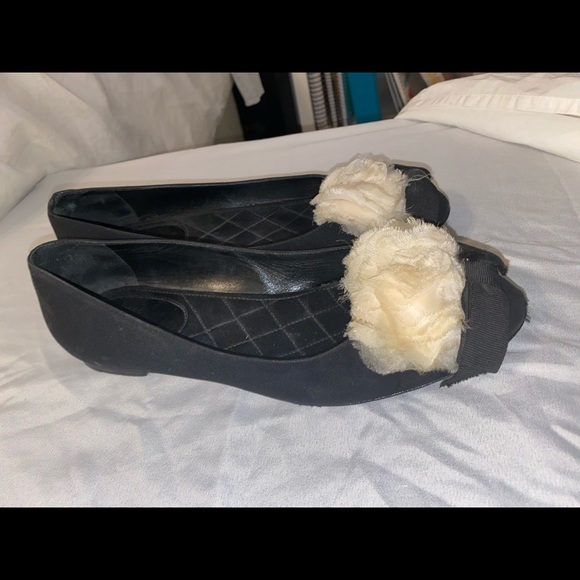 Chanel Floral Print Round Toe Flats - Picture 5 of 10